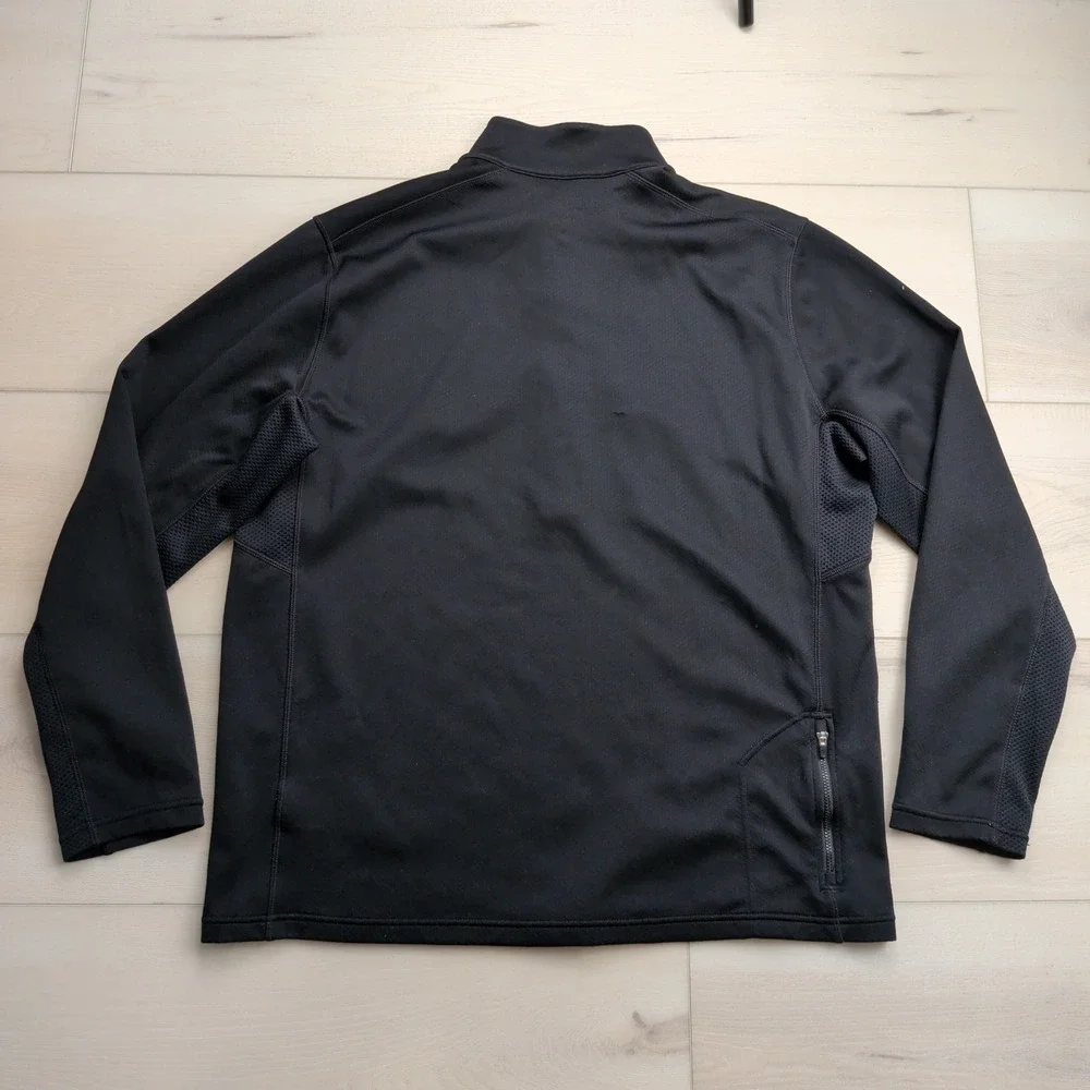 Nike Dri-FIT Livestrong Quarter Zip Pullover Mens XL Black Yellow 302224-010